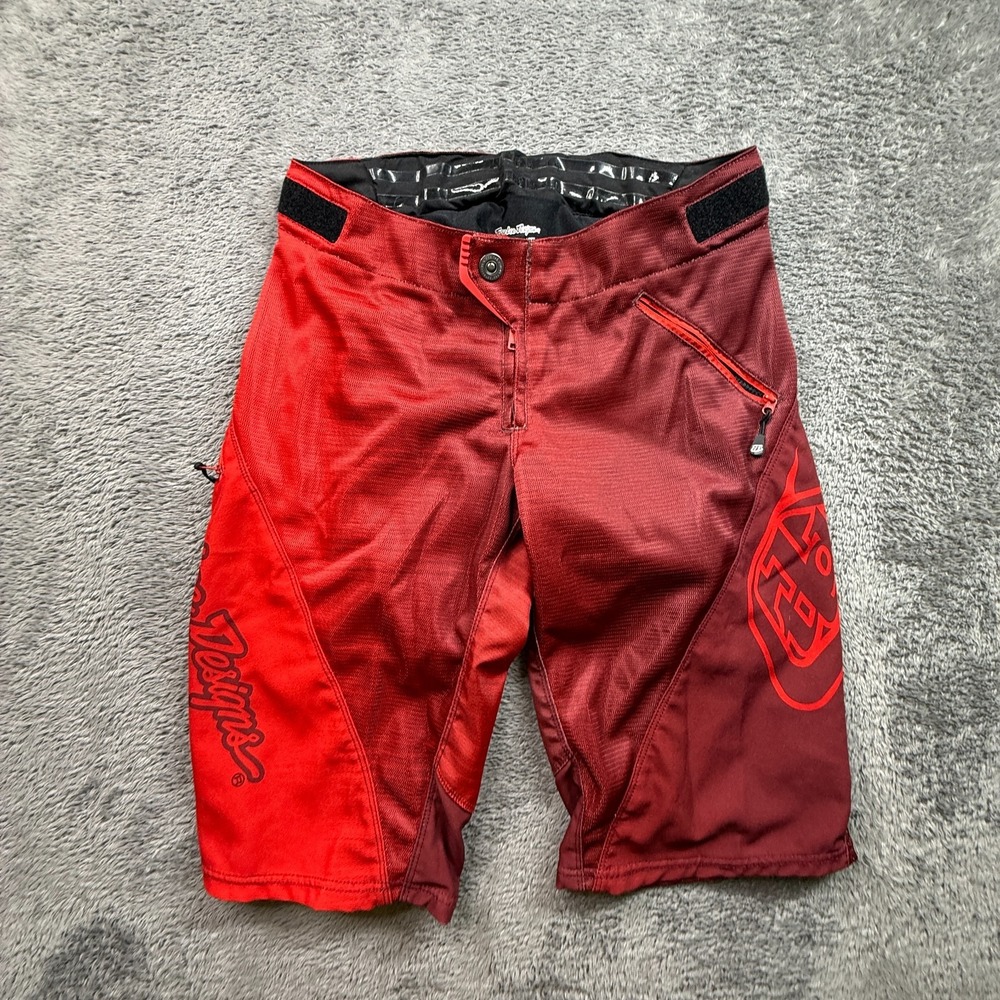 Troy Lee Designs TLD Men's MTB Downhill Cycling Shorts Red 30 Adjustable Waist
